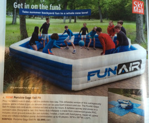 It's a blow-up kiddie pool with no bottom, right? Am I missing something?