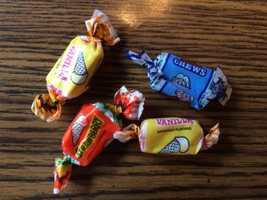 Garbage candy.