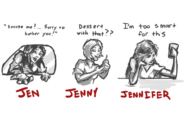 Jen, Jenny, Jennifer